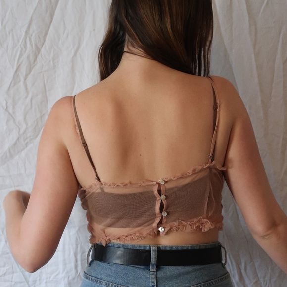 Vintage Gossamer Blush Top - Picture 2 of 10